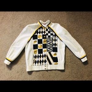 Howard Wolf Vintage Jacket Sz 12⚓️Postage Stamp Sailor Nautical Buttons